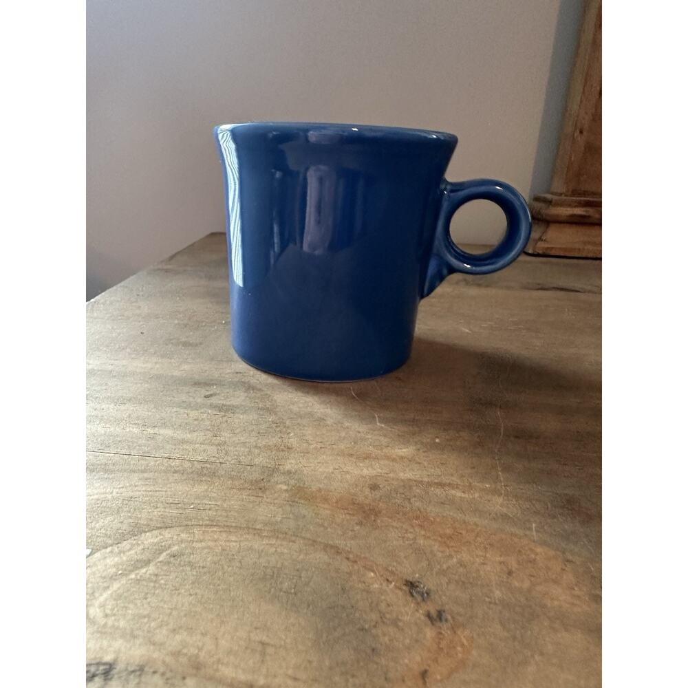 Fiesta Lapis Blue Ring Handle Coffee Mug Cup Fiestaware Homer Laughlin